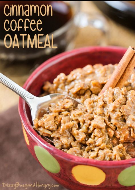 Best Oatmeal Recipe, Oatmeal Coffee, Microwave Oatmeal, Coffee Oatmeal, Amazing Breakfast, Easy Oatmeal, Chilly Morning, Cinnamon Oatmeal, Cinnamon Coffee