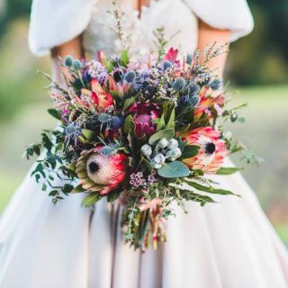 Wild Wedding Bouquet, Protea Wedding, Flowers Australia, Protea Bouquet, Bush Wedding, Orange Wedding Flowers, Australian Wildflowers, Australian Flowers, Australian Native Flowers