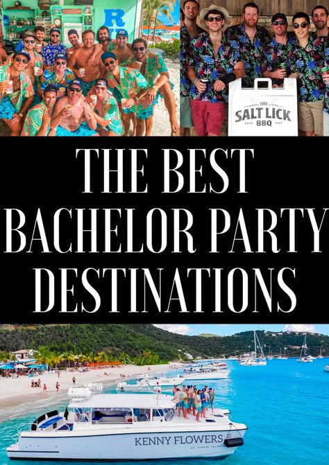 The Best Bachelor Party Destinations - JetsetChristina Bachelor Party Locations, Bachelor Party Destinations, Luxury Honeymoon Destinations, Bachelor Party Ideas, Miami Bachelorette Party, Spring Break Party, Spring Break College, Top Honeymoon Destinations, Transportation Activities