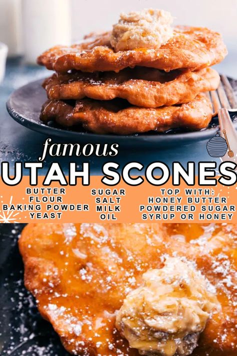 Deep Fried Scones Recipe, Fair Scones Recipe, Honey Butter Scones, Scone Dough Recipe Easy, Fluffy Scones Recipe Easy, Utah Scones Recipe, Deep Fried Biscuit Dough, Home Made Scones, Soft Fluffy Scones Recipe