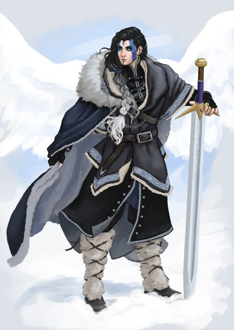 Arctic Warrior Art, Dnd Paladin, Gender Neutral Outfits, Icewind Dale, Warrior Outfit, Mighty Nein, Critical Role Fan Art, Cold Outfits, Fantasy Armor