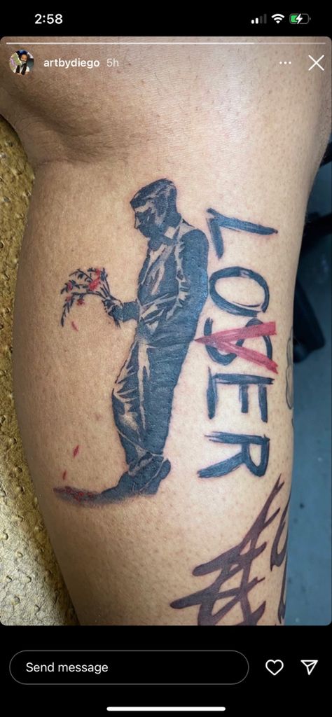 Loser Tattoos, Loser Lover Tattoo, Lover Loser Tattoo, Tattoos For Lovers, Half Sleeve Tattoos For Guys, Discreet Tattoos, Tattoo Sleeve Men, Half Sleeve Tattoo, Infinity Tattoo