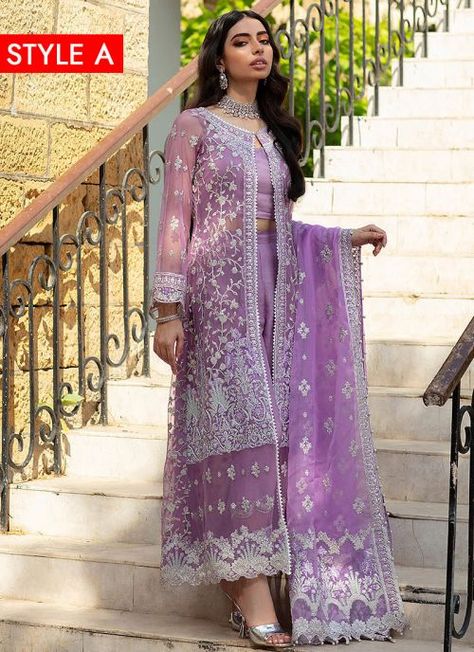 Dresses For Indian Wedding, Wedding Dress Pakistani, Zainab Chottani, Wedding Dresses Pakistani, Purple Wedding Dress, Dress Pakistani, Casual Attire For Women, Desi Fits, Pakistani Party Wear