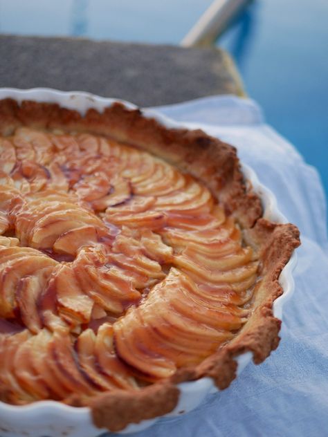 Mmmmh, eine französische Tarte für's Freibad - wasfürmich Tarte Tartin, Kinds Of Fruits, Tasty Dishes, Apple Pie, Cooking And Baking, Mist, Pie, Fruit, Baking