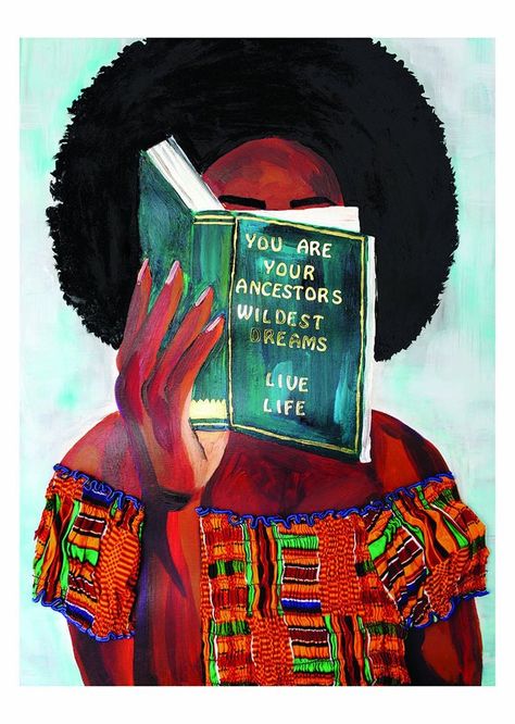 Female Book Lover You are your ancestors wildest dreams | Etsy Ancestors Wildest Dreams, Woman Reading Book, Reading Art, Black Art Painting, Books Art, Wildest Dreams, Black Artwork, Black Art Pictures, Woman Reading