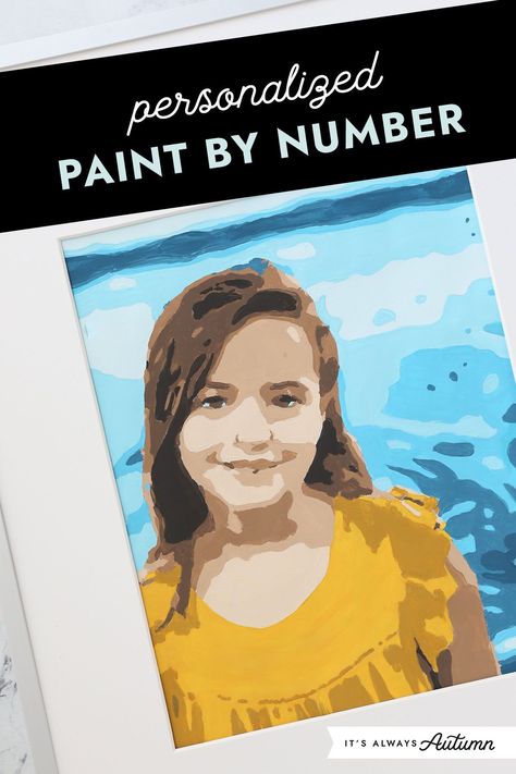 Make your own personalized paint by number from a favorite photo - such a fun DIY art project! Turn Photo Into Painting, Photo Crafts, Number Art, Best Paint, Craft Techniques, Acrylic Craft Paint, Cool Art Projects, Diy Art Projects, Painting Trim