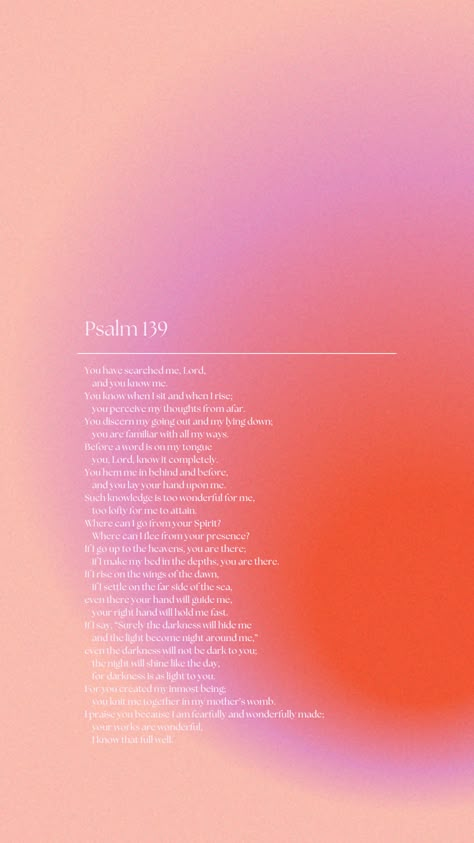 Bible Verse Wallpaper Catholic, Psalms Quotes Wallpaper, Psalm 139 Wallpaper, Verse Screensaver, Scripture Wallpaper Iphone, Psalm Wallpaper, Jesus Wallpaper Pink, Bible Verse Wallpaper Pink, Cute Bible Verses Wallpapers