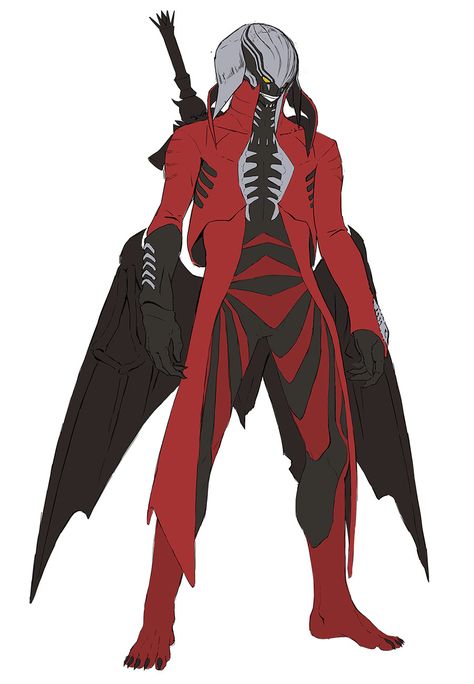 Dante Devil Trigger Concept Art - Marvel vs. Capcom: Infinite Art Gallery Devil May Cry Devil Trigger, Devil Trigger Oc, Dmc Concept Art, Dante Devil Trigger, Demon Forms, Marvel Vs Capcom Infinite, Devil Trigger, Dante Dmc, Infinite Art