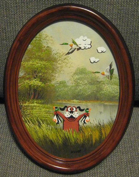 Duck Game, Thrift Store Art, Duck Hunt, Scrub Corpo, Manly Men, Upcycled Art, Orlando Florida, Artsy Fartsy, Modern Wall Art