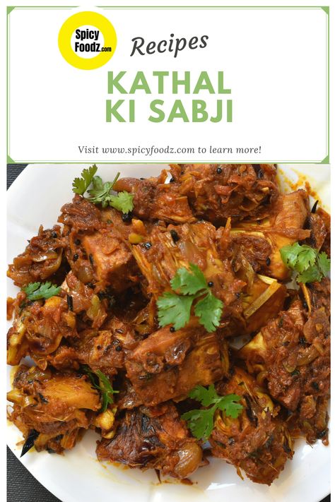 Kathal ki Sabji (Unripe Jackfruit) #myspicyfoodz Jackfruit Recipes Indian, Brinjal Recipe, Mango Powder, Jackfruit Recipes, Whole Spices, Kids Cooking Recipes, Dried Mangoes, Kids Cooking, Indian Cooking