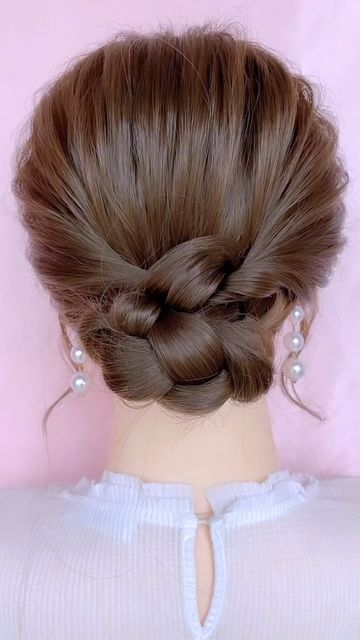 Bridesmaid Hair Inspo, Short Hair Updo Tutorial, Gimme More, Easy Hairstyles For Thick Hair, Long Hair Tips, Easy Hair Updos, Hair Braid Videos, Hair Tutorials Easy, Peinados Fáciles Para Cabello Corto