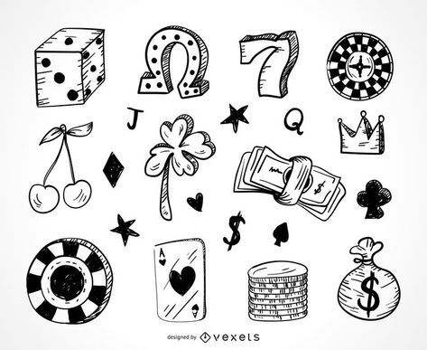 Casino gambling icons doodle set #AD , #sponsored, #ad, #gambling, #set, #doodle, #Casino Icons Doodle, Casino Tattoo, Vegas Tattoo, Money Icons, Theme Tattoo, Gambling Tattoo, Gambling Party, Gambling Quotes, Gambling Humor