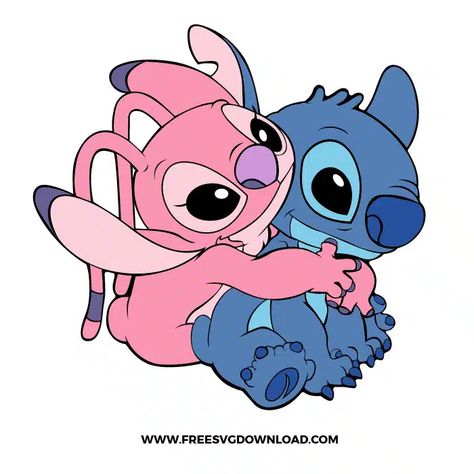 Stitch and Angel SVG Cut File | Free SVG Download Stitch Disney Svg Free, Stitch And Angel Svg Free, Stitch And Angel Stickers, Stitch And Angel Svg, Angel From Stitch, Stitch Svg Free, Stitch Y Angel, Angel And Stitch, Angel Lilo And Stitch