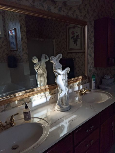 Dark Feminine Bathroom, Ariel Photoshoot, Punk Bathroom, Real Vamp, Golden Bathroom, Feminine Bathroom, Ballora Fnaf, Deadly Nightshade, Witch Room