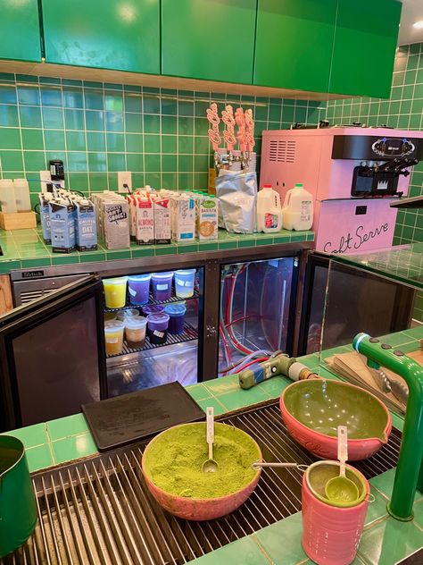 #newyorkcity #nyc #matcha #chachamatcha #5thavenue #ny #matchalatte Matcha Cafe Aesthetic, Cha Cha Matcha Nyc, Matcha Business, Adventures Aesthetic, Matcha Bar, Matcha Shop, Matcha Bars, Matcha Coffee, Play Cafe