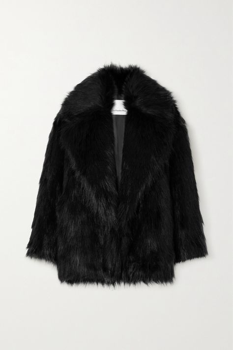 The Best Faux Fur Coats to Add to Your Wardrobe | Who What Wear Black Fur Jacket, Oversized Faux Fur Coat, Womens Sweater Coats, Black Fur Coat, White Fur Coat, Womens Faux Fur Coat, Outerwear Trends, Black Faux Fur Coat, The Frankie Shop