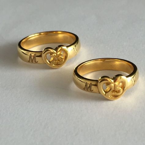 Rings For Wedding Couple, Couple Gold Rings, Marriage Rings Couple Unique, Name Rings Gold, 22k Gold Rings, Gold Couple Rings, Wedding Ring Couple, Couple Rings Gold, Latest Gold Ring Designs