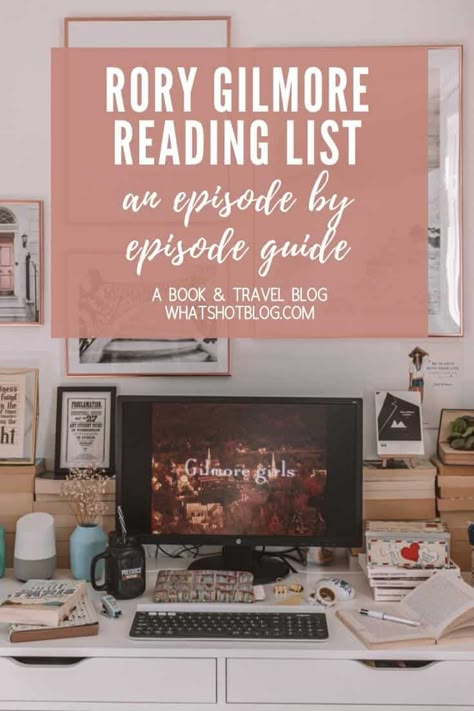 This is the ultimate Rory Gilmore reading list taking you through the Rory Gilmore book challenge, episode by episode. If you want to know what’s on the Rory Gilmore reading list in order and all the books, novels and authors mentioned, stop right here. In this post, we begin with Gilmore Girls season 1. #whatshotblog #booklist #gilmoregirls #rorygilmore #bookchallenge Gilmore Books, Rory Gilmore Reading List, Gilmore Girls Books, Rory Gilmore Books, Gilmore Girls Episodes, Rory Gilmore Reading, Gilmore Rory, School Canteen, Gilmore Girls Seasons