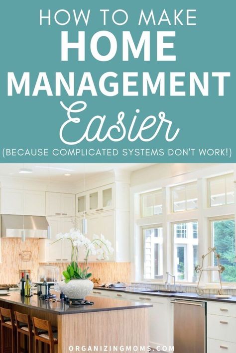 Home Management Tips and Hacks. Is your to-do list too ambitious? How to make home management easier, simplify, and focus on what works. Easier is better when it comes to home management. Organizing your time, day, and to do list is the key to productivity! Stop organizing and start managing with these ideas. #Organizing #HomeManagement #organizingmoms Household Organization Printables, How To Make Home, Home Command Center, Getting Organized At Home, Household Management, Home Management Binder, Small Space Organization, Organized Mom, How To Get Better