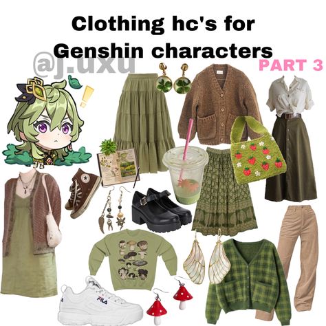 Collei Genshin Modern Au, Clothing Headcanons, Collei Cosplay, Genshin Clothes, Closet Cosplay, Character Inspired Outfits, Muslim Fashion Hijab Outfits, Coordinating Outfits, Muslim Fashion Hijab