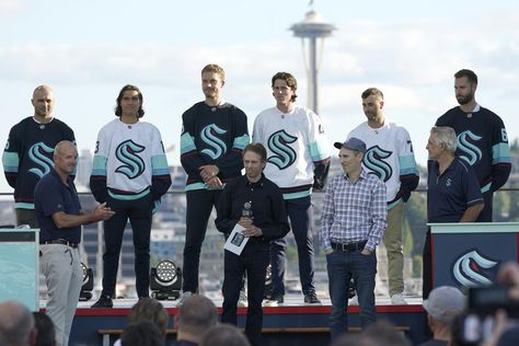 Seattle Kraken sets first roster, will open season at Vegas Seattle Aquarium, Open Season, Olympics Opening Ceremony, Seattle Sports, Colorado Rapids, Seattle Kraken, Lake Union, Sports Images, New York Islanders