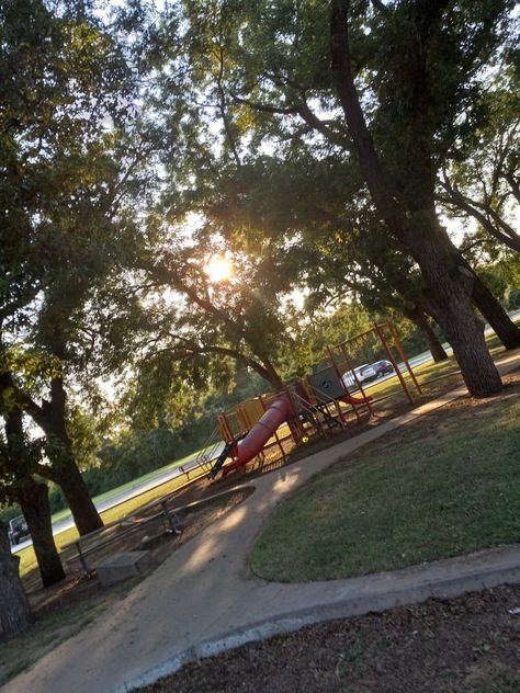 took a picture of my park Park Asethic, Matthew Aesthetic, Abandoned Playground Aesthetic, Park Playground Aesthetic, Old Playground, Park With Playground Aesthetic, Nostalgic Playground, Park Aesthetic, Amazing Facts For Students