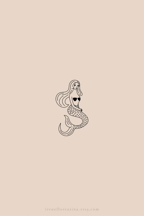 Mermaid Illustration Drawing, Drawings Of Nature, Rustic Branding, Petit Tattoo, Minimal Drawings, Gems Crystals, Mermaid Illustration, Shop Branding, Branding Typography