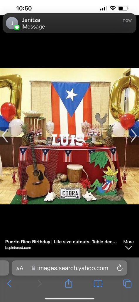 Boricua Party Theme, Puerto Rican Decorations Ideas, Puertorican Theme Party, Puerto Rico Themed Birthday Party, Puerto Rican Theme Party Ideas, Puerto Rican Party Theme, Puerto Rico Party Theme, Puerto Rico Birthday Party Ideas, Puerto Rico Theme Party Ideas