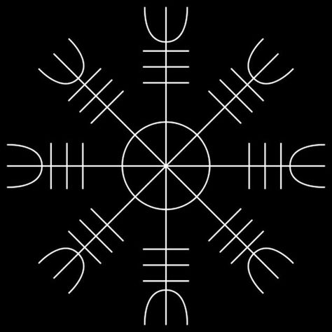 Alfabeto Viking, Icelandic Runes, Traditional Viking Tattoos, The Helm Of Awe, Mystic Symbols, Viking Symbol, Symbole Viking, Helm Of Awe, Norse Symbols