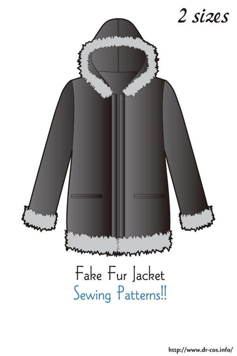 This is the pattern of Fake fur jacket. cm size(A4 size) Ladies'-S-M,M-L At present, only Japanese. Added the number of fabric meters required for each size Jacket Sewing Patterns, Japanese Sewing Patterns, Jacket Sewing, Winter Outdoors, Different Hats, Japanese Sewing, Jacket Pattern Sewing, Diy Camping, Free Sewing Patterns