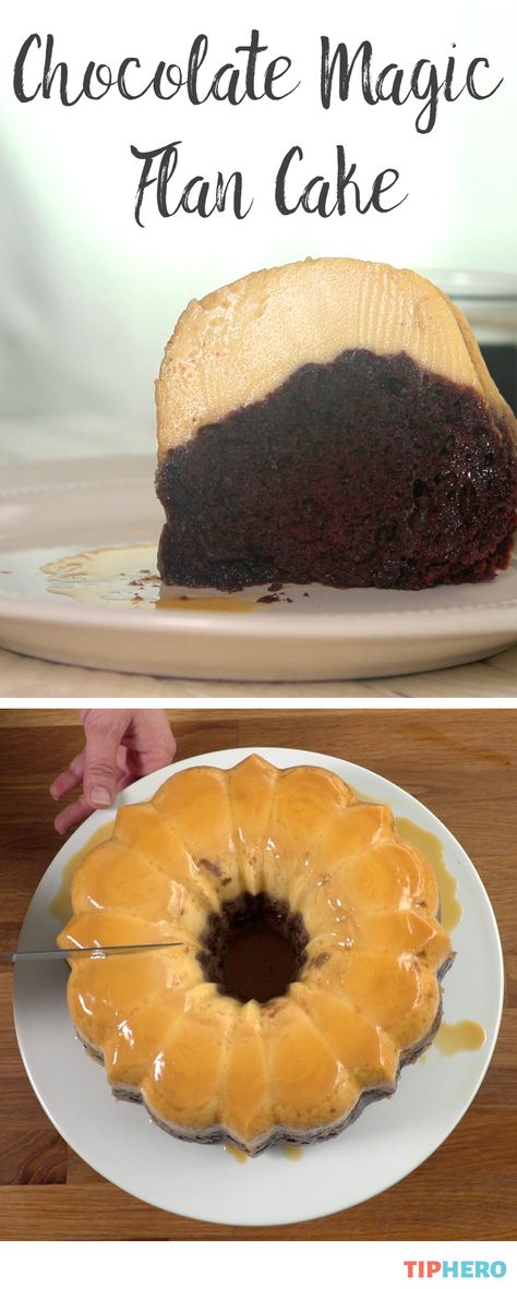 Chocolate Flan Cake, Baking Cheesecake, Chocolate Flan, Magic Chocolate, Flan Cake, Flan Recipe, Devils Food Cake, Lemon Cookies, Food Cake