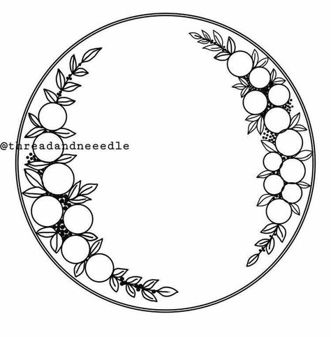 Simple Embroidery Hoop Designs, Embroidery Hoop Designs Free Pattern, Embroidery Hoop Art Diy Free Pattern, Hoop Drawing, Embroidered Wedding Dresses, Shawl Embroidery, Embroidered Bookmarks, Embroidered Ornaments, Embroidered Coasters