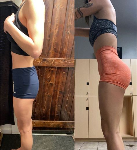 Gym Transformation Women 1 Month, 6 Month Glute Transformation, 2 Month Glute Transformation, Before And After Glutes Transformation, Glute Growth Before And After, Glute Inspo Pics, Glutes Before And After, Glute Transformation Before And After, Glute Progress