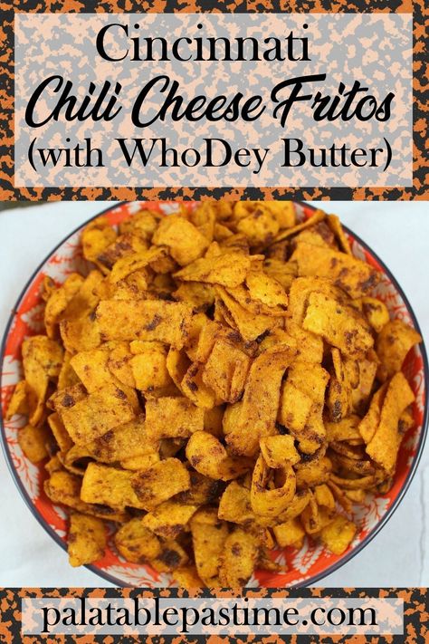 Fritos Recipes, Corn Chips Recipe, Spicy Sweet Chili Doritos, Frito Recipe, Cincinnati Style Chili, Frito Chili, Football Recipes, Chili Cheese Fritos, Who Dey