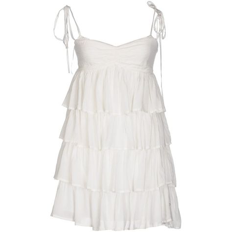 Atelier Fixdesign Short Dress ($115) ❤ liked on Polyvore featuring dresses, white, sleeveless dress, white mini dress, sleeveless cocktail dress, white cocktail dresses and white frilly dress Short Frilly Dress, White Bandeau Dress, Dresses White Short, Daisy Dresses, Short White Cocktail Dresses, Short Ruffle Dress, Cocktail Dress White, Frilly Dress, Michael Cera