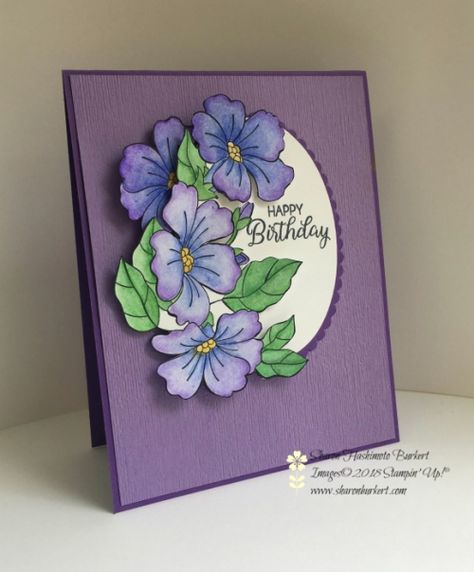 AstheInkDries-BlendedSeason-pencilside Diy Resin Wall Art, Purple Birthday Card, Teacher Birthday Card, Happy Birthday Cards Diy, Teachers Day Card, Snowman Christmas Cards, Greeting Card Art, Purple Cards, Beautiful Greeting Cards