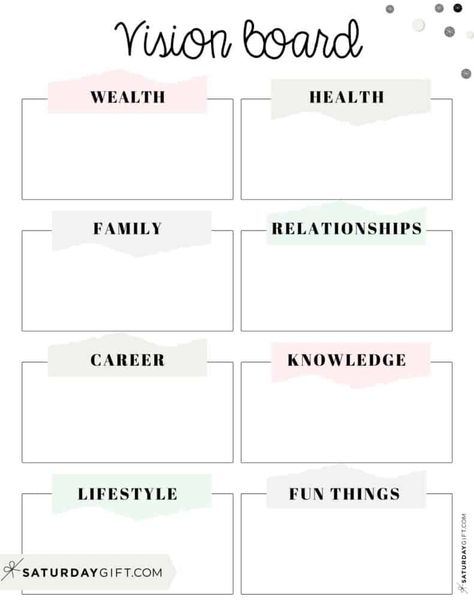 Organizing Vision Board, Vision Board Ideas Printables, Vison Boards Ideas 2023 Family, Items Needed For Vision Board, Adult Vision Board, Vision Board Template 2023, 2023 Goals Vision Board Template, 2023 Vision Board Template, Vision Board Preparation