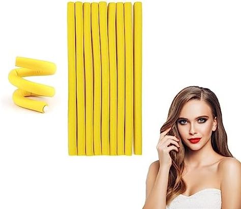 Bendy Hair Rollers, Medium Hair Waves, Diy Hair Salon, Hair Heatless Curls, Heatless Curlers, Long And Short Hair, Flexi Rods, Curls Hair, Heatless Curls