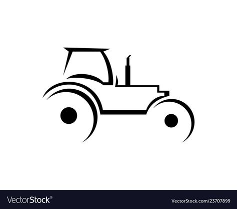 Minimalist Tractor Tattoo, Simple Tractor Tattoo, Tiny Tractor Tattoo, Small Tractor Tattoo, Tractor Tattoo, Tractor Outline Tattoo, Farmall Tractor Tattoo, Tractor Logo Design, Tractor Line Drawing