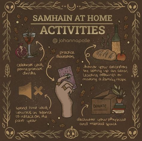 Samhain Activities, Johanna Polle, Wicca Holidays, The Dark Feminine, At Home Activities, Wiccan Sabbats, Samhain Halloween, Eclectic Witch, Pagan Art