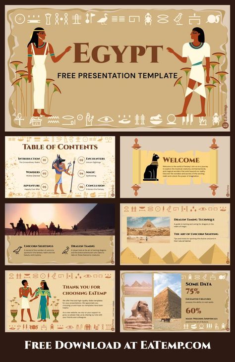 Google Presentation Ideas, Art Presentation Ideas, Cute Powerpoint Templates, Best Presentation Templates, Egypt Design, Mises En Page Design Graphique, Free Powerpoint Presentations, Presentation Slides Design, Powerpoint Slide Designs