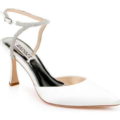 Badgley Mischka Kamilah Heel White Bridal Clutch Bag, Badgley Mischka Shoes, Back Necklace, Ankle Strap Pumps, Strap Pumps, Pearl Headband, Vintage Heart, Effortless Chic, Sunglasses Shop