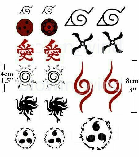 Kakashi Tattoo, Naruto Symbols, Naruto Kurama, Seal Tattoo, Mark Tattoo, Manga Tattoo, Naruto Tattoo, Mini Tattoo, Image Swag