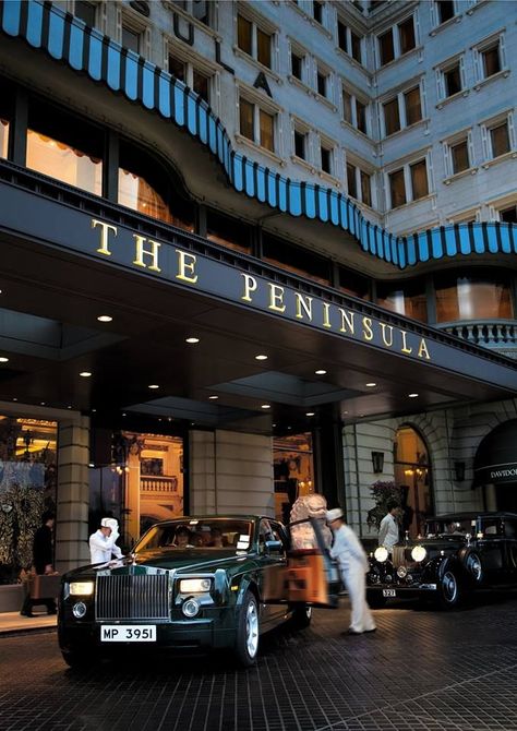 The Peninsula. Hong Kong Peninsula Hotel, Hong Kong Hotels, Hotel Entrance, Heritage Hotel, Hong Kong Travel, Hotel Interior, Luxury Hotels, Luxury Life, Royce