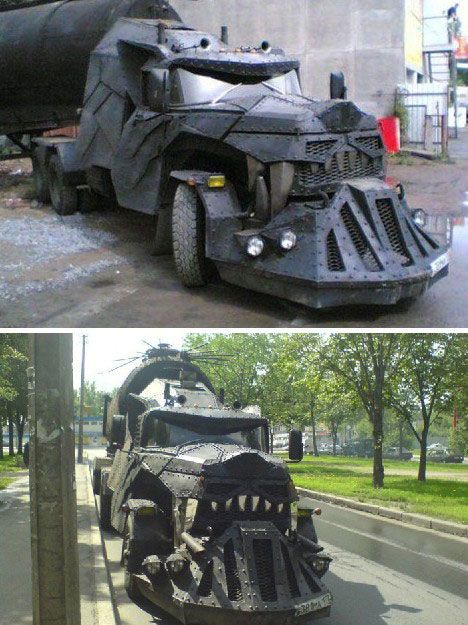 Now that's a monster truck  That's just a mean looking truck lol Zombie Vehicle, Bug Out Vehicle, Truck Mods, Custom Big Rigs, Big Rig Trucks, Rat Rods, Tractor Trailers, Zombie Apocalypse, Custom Trucks