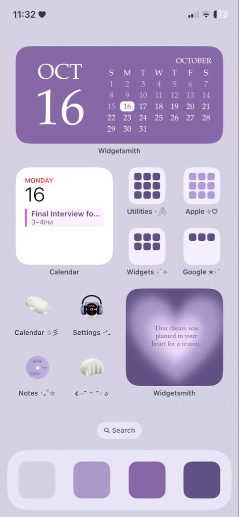 Purple iphone homescreen theme layout idea Widget Ideas Purple Aesthetic, Purple Themed Wallpaper Aesthetic, Purple Wallpaper Iphone Home Screen, Purple Theme Widget, Phone Themes Aesthetic Purple, Purple Aesthetic Iphone Layout, Lavender Phone Layout, Ios Purple Home Screen, Purple Themed Phone Layout