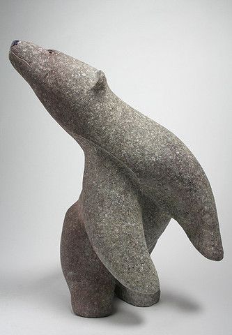 Fred Degrace, Soapstone Sculpture, Soapstone Carving, Bear Sculptures, Inuit Art, Clay Animals, Ceramic Animals, Stone Sculpture, Sculpture Installation