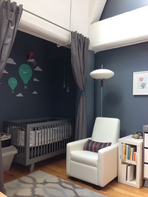 Crib In Closet, Nursery Color Scheme, Tiny Nursery, Nursery Nook, Nursery Idea, Baby Corner, Baby Room Neutral, Parents Room, Nursery Closet