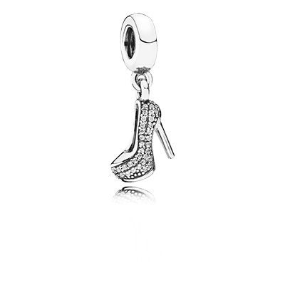 PANDORA | Stiletto silver dangle with cubic zirconia Pandora Collection, Charms Pandora, Pandora Beads, Bracelet Pandora, Chic Bracelet, Pandora Rings, Womens Stilettos, Pandora Bracelet Charms, Stiletto Shoes