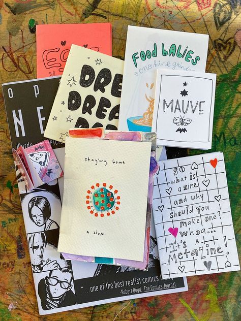 Learn how to design, write, produce, copy, and share your zine! A guide on how to make zines with children and young people. Making Zines, Zine Ideas, Art Zine, Zine Design, Books Reference, Pot Filler, Best Pens, Collage Paper, Baking Tools